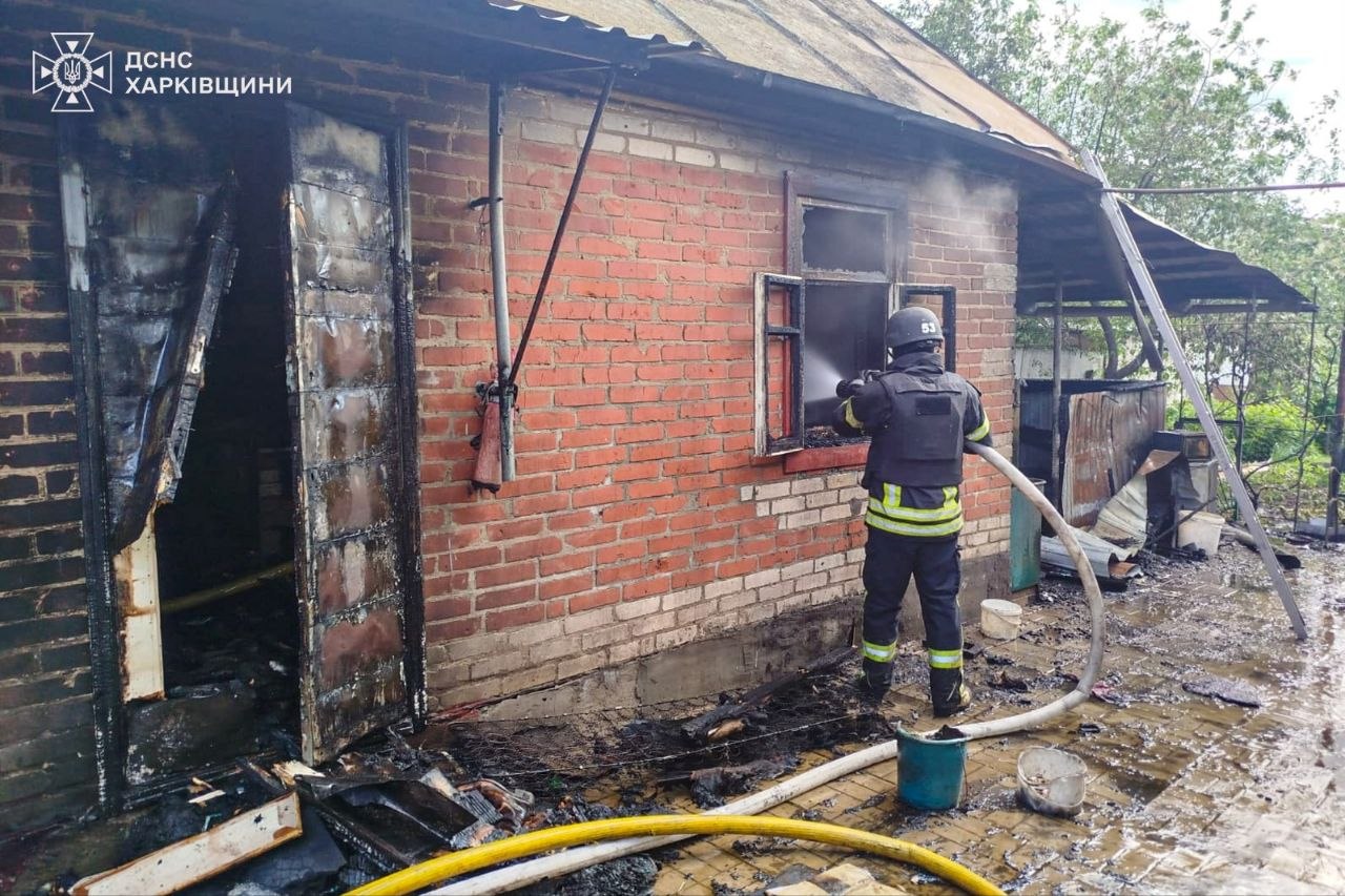 Новини Харкова: пожежа в Дергачах